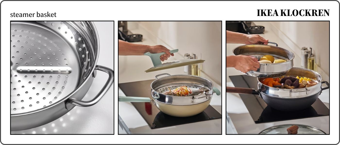 سبد بخار پز ایکیا مدل IKEA KLOCKREN